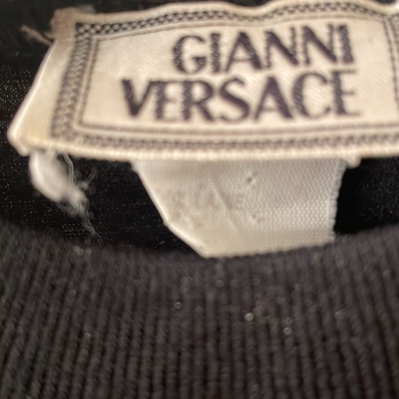 Gianni Versace Size 56 (XXL) Black Wool Shirt - Picture 2 of 6